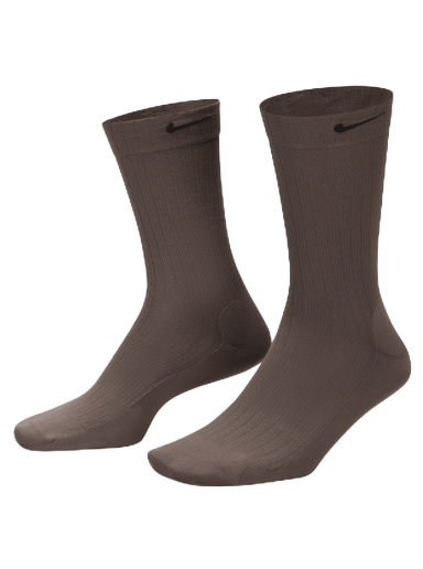 Strumpor Nike Sheer Crew Brun | DV5701-004