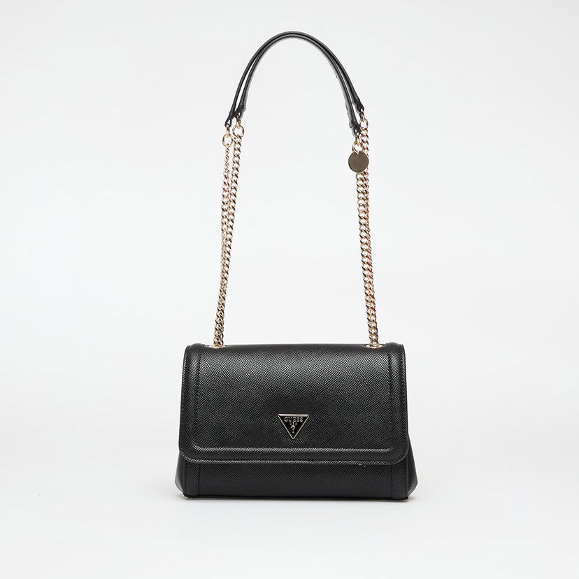 Handväska GUESS Guess Noelle II Convertible Crossbody Flap Bag Svart | HWZG9672210-BLA