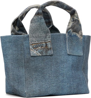 Tygpåse Ottolinger Ottolinger Mini Denim Tote Bag Blå | 12890052801, 2