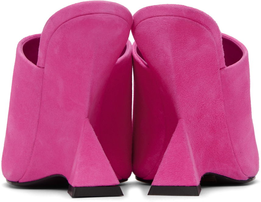 Tillbehör The Attico Attico Cheope Heeled Suede Sandals Rosa | 231WS634 L007, 1