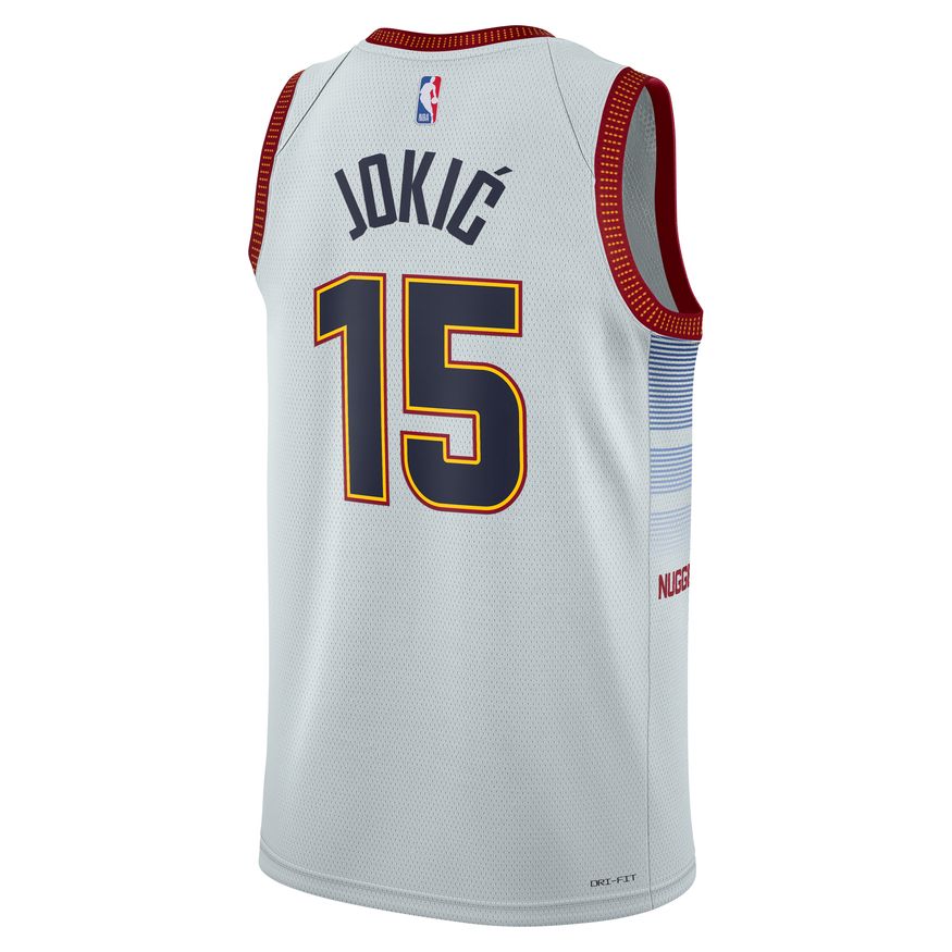 Jersey Nike Dri-FIT NBA Nikola Jokic Denver Nuggets City Edition 2022 Swingman Jersey Vit | DO9591-044, 1