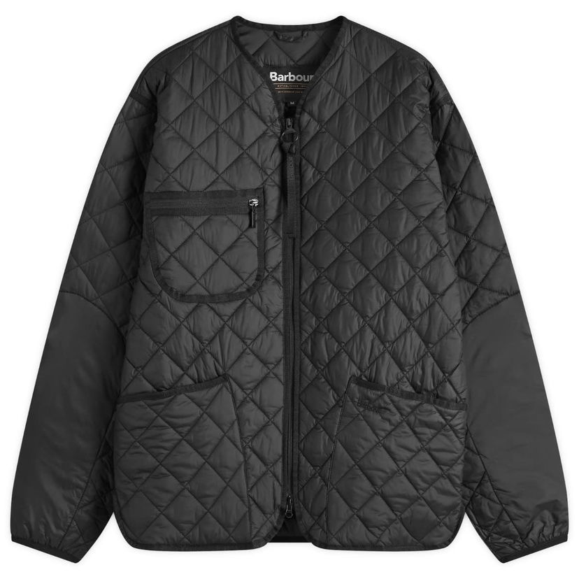 Pufferjacka Barbour Heritage Liddesdale Liner Quilted Jacket Svart | MQU1788BK11