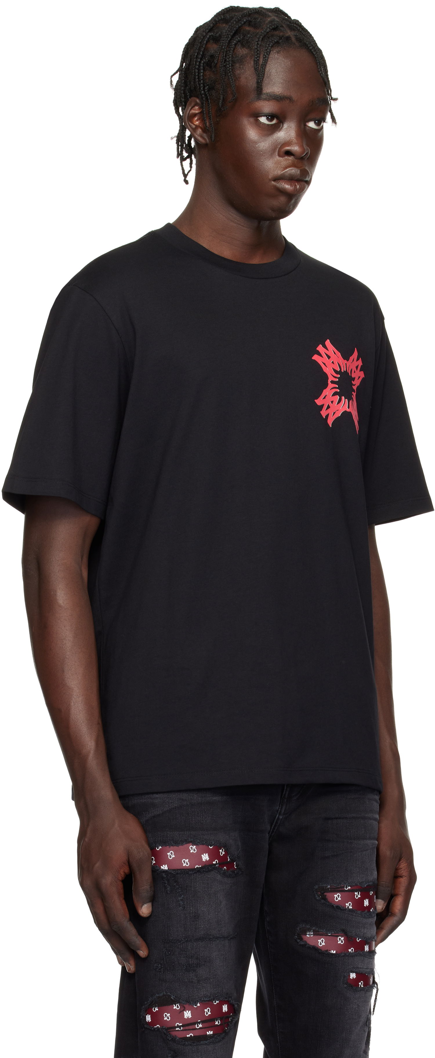 T-shirt AMIRI Quad Graphic T-Shirt Svart | AMJYTE1132, 1