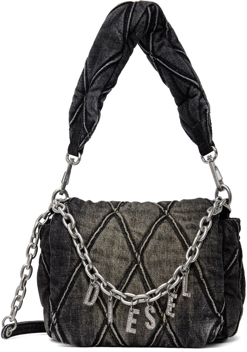 Axelväska Diesel Charm-D Shoulder S Bag Svart | X09597 P6330