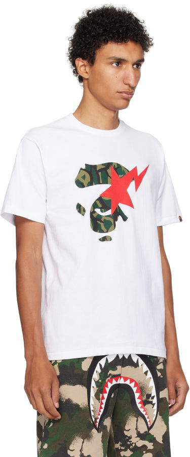 T-shirt BAPE Trial Camo Ape Face STA T-Shirt Svart | 001TEL301035M, 4