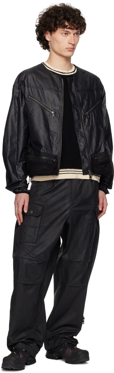 Bomberjacka Andersson Bell Andersson Bell Convex Collarless Bomber Jacket Svart | awa696m, 3