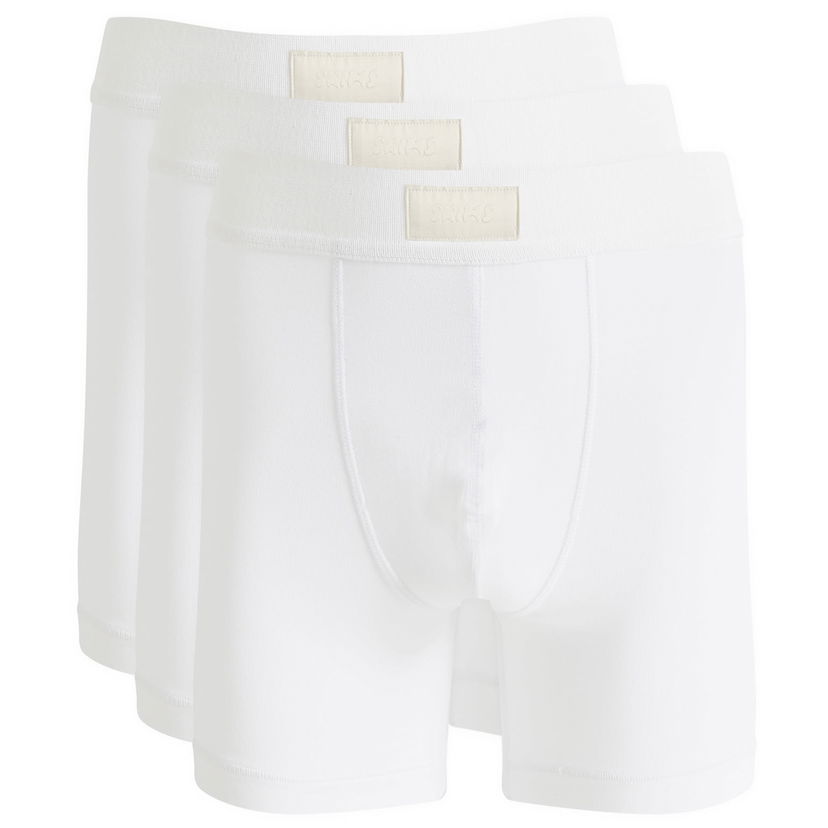 Boxare SKIMS 5" Boxer Brief 3-Pack Vit | BO-BBR-5635M-CH