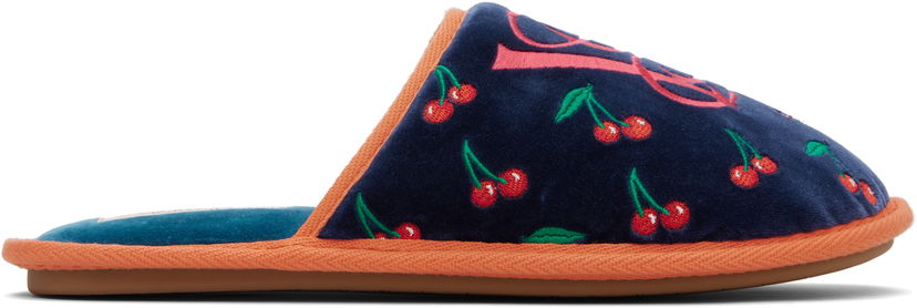 Sneakers och skor Valentino Valentino Garavani Ta Chambre Slippers Mörkblå | 7Y2S0J88SNJ