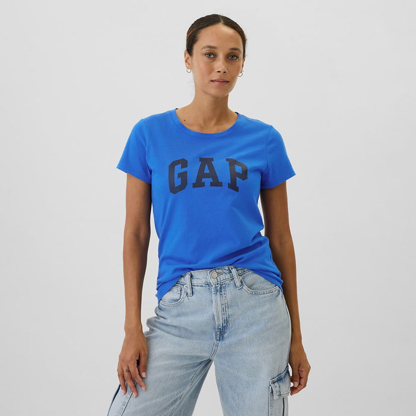T-shirt GAP T-shirt Logo Shortleeve Tee Radiant Blue XS Blå | 541948-02