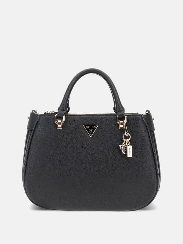 Handväska GUESS Charm Satchel Bag Svart | HWBG9519090
