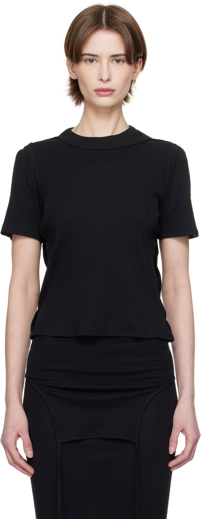 T-shirt Eckhaus Latta Eckhaus Latta Flip T-Shirt Svart | 1204-EL-PS25-A -