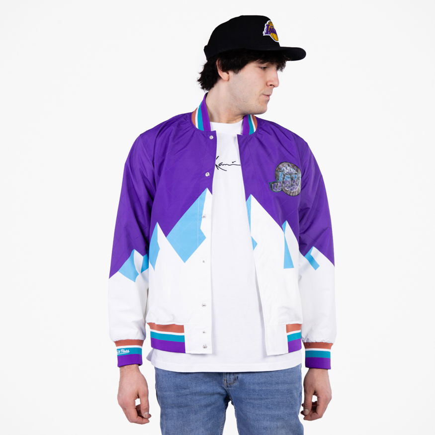 Bomberjacka Mitchell & Ness 75th Anniversary Warm Up Jacket Flerfärgad | OJBF1201-UJAYYPPPPURP, 0