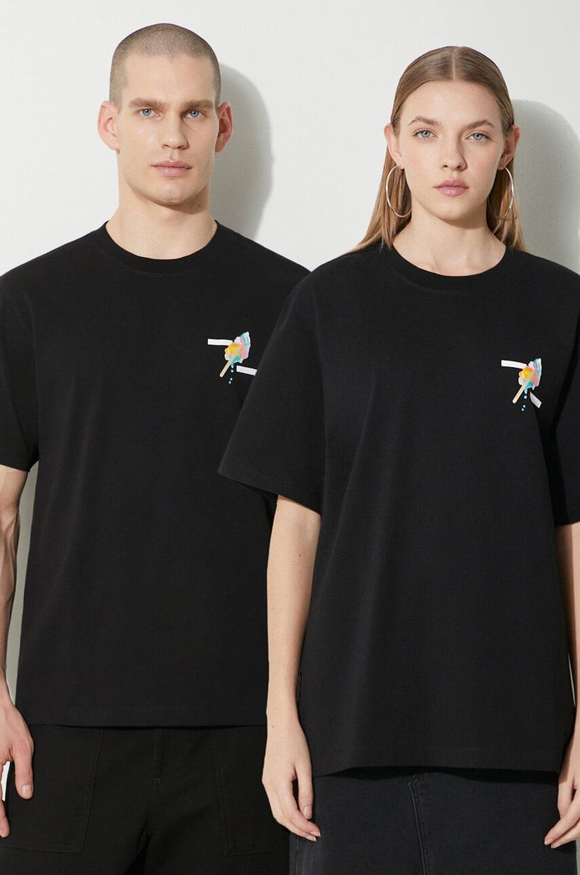 T-shirt Filling Pieces Gelato T-Shirt With Print Svart | 74434021861