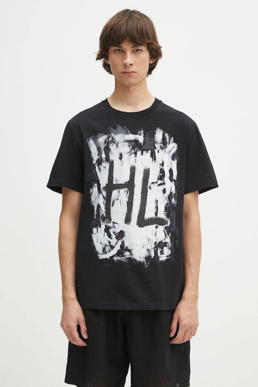 T-shirt Helmut Lang Helmut Lang Scribble Graphic T-Shirt Svart | P02HM511