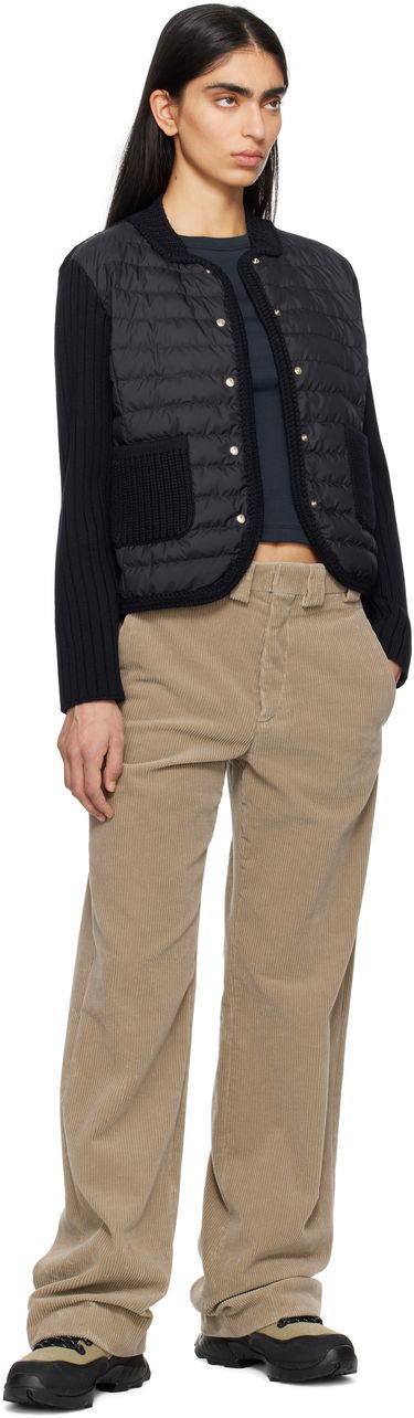 Sweater Moncler Moncler Padded Wool Down Cardigan Svart | K10939B00013, 3