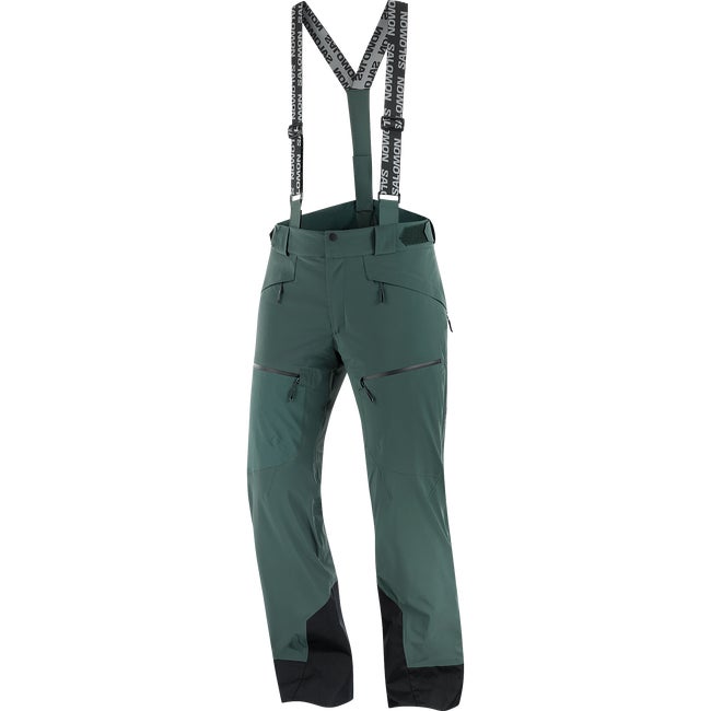 Byxor Salomon Spectral Technical Ski Pants with Suspenders Grön | LC2638100, 1