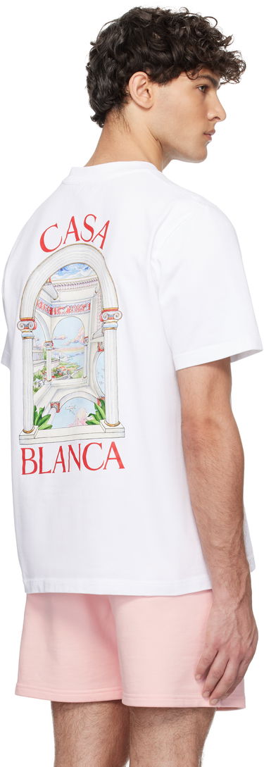 T-shirt Casablanca 'Le Passage' Print T-Shirt Vit | U-MPS25-JTS-001-07, 2