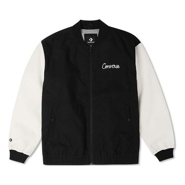 Bomberjacka Converse Chain Stitch Woven Jacket Svart | 10025514-A03
