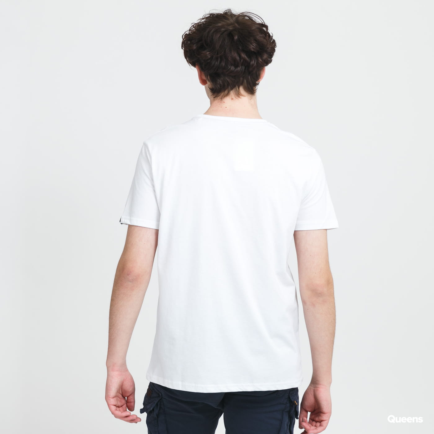 T-shirt Alpha Industries Reflective Label Tee Vit | 126501 09, 1
