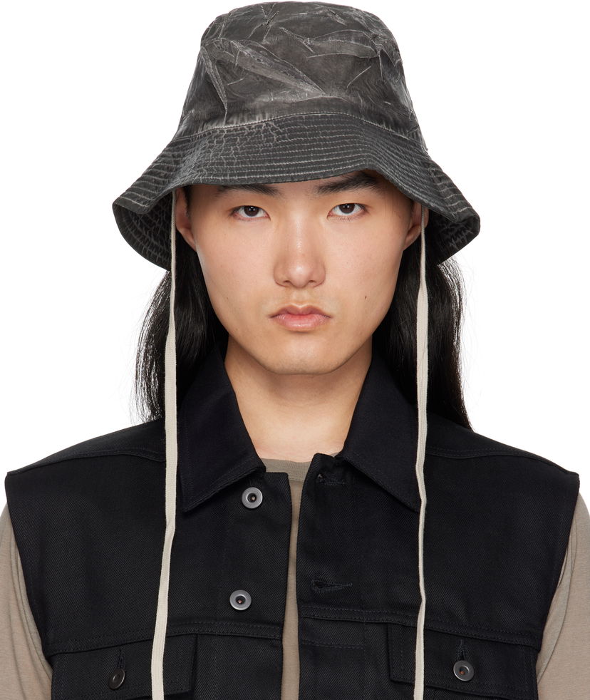 Hatt Rick Owens Rick Owens DRKSHDW Hollywood Gilligan Bucket Hat Svart | DA01E3479 PF