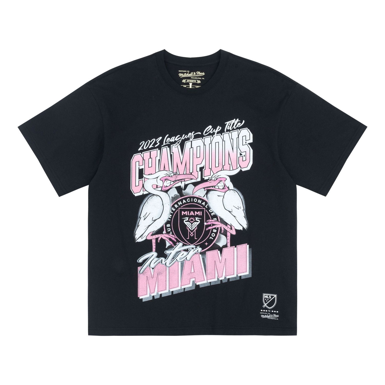 T-shirt Mitchell & Ness Inter Miami CF Champion T-Shirt Svart | MN2551-BLACK, 0