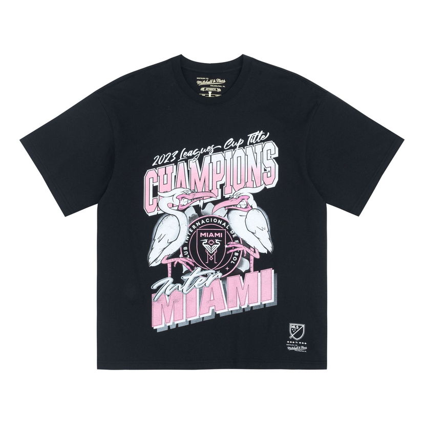 T-shirt Mitchell & Ness Inter Miami CF Champion T-Shirt Svart | MN2551-BLACK