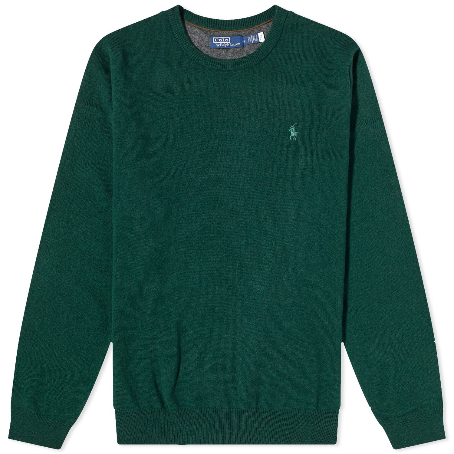 Sweatshirt Polo by Ralph Lauren Polo Ralph Lauren Lambswool Crew Knit Hunt Club Grön | 710876714002, 0