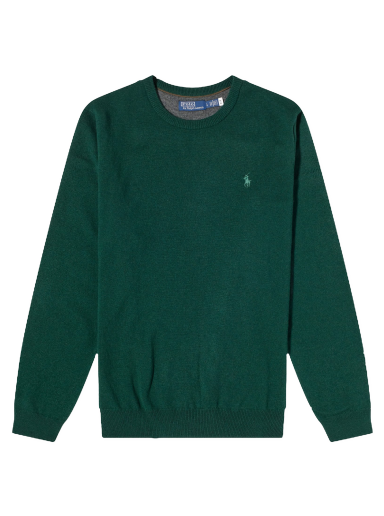 Sweatshirt Polo by Ralph Lauren Polo Ralph Lauren Lambswool Crew Knit Hunt Club Grön | 710876714002