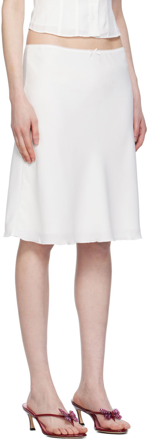 Kjol GUIZIO Guizio Paloma Midi Skirt Vit | C00304W016, 1