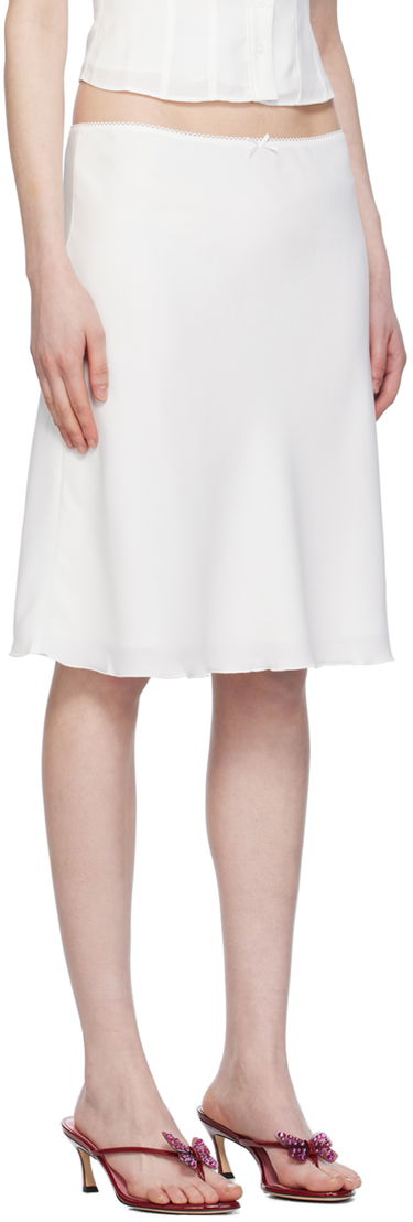 Kjol GUIZIO Guizio Paloma Midi Skirt Vit | C00304W016, 1