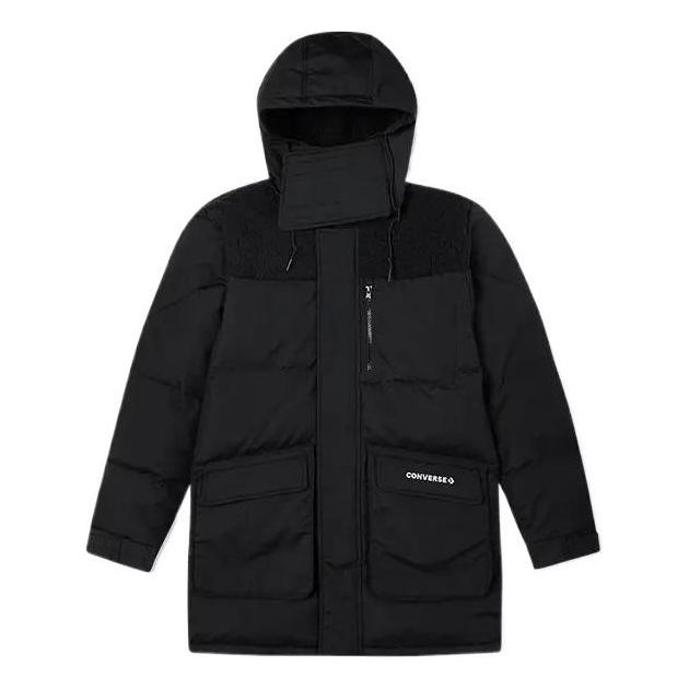 Parkas Converse Premium Mid Down Jacket Svart | 10021971-A01