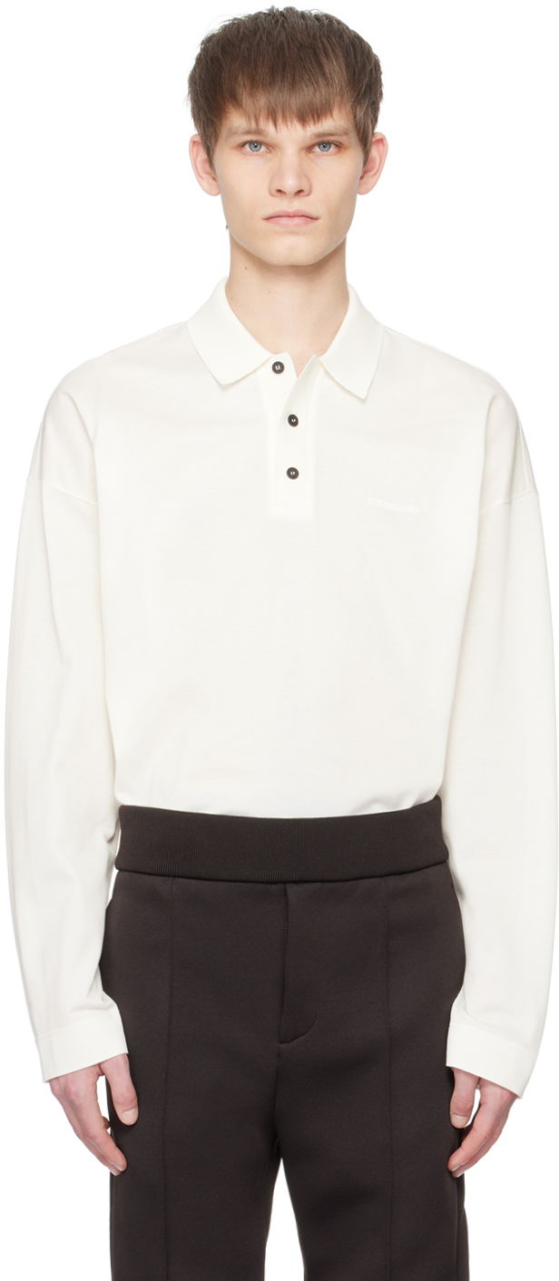Polotröja FERRAGAMO Embroidered Polo Shirt Vit | 769939