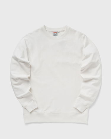 Sweatshirt BSTN Basic Ribbed Crewneck Sweatshirt Vit | BEASTIN-PLAIN19-UND-30, 1