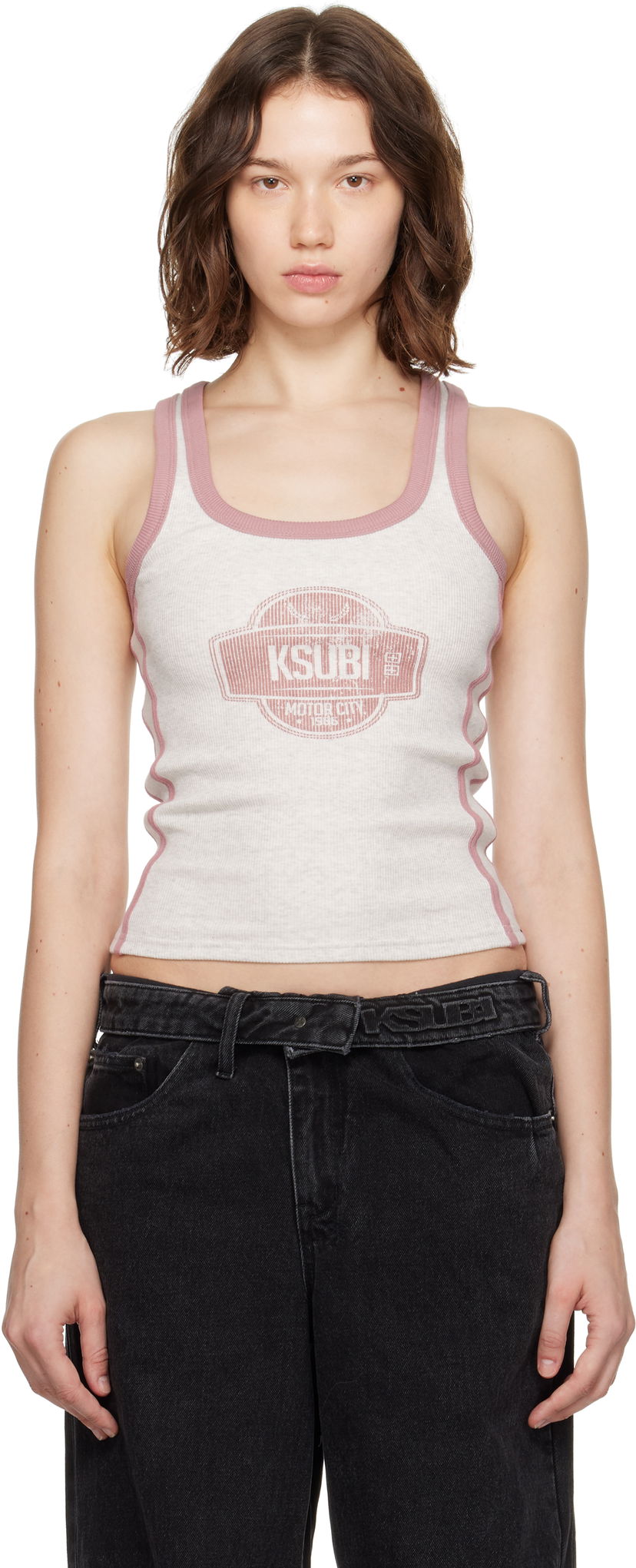 Linne Ksubi Ksubi Pitt Lane Origin Tank Top Vit | WPF25SI002