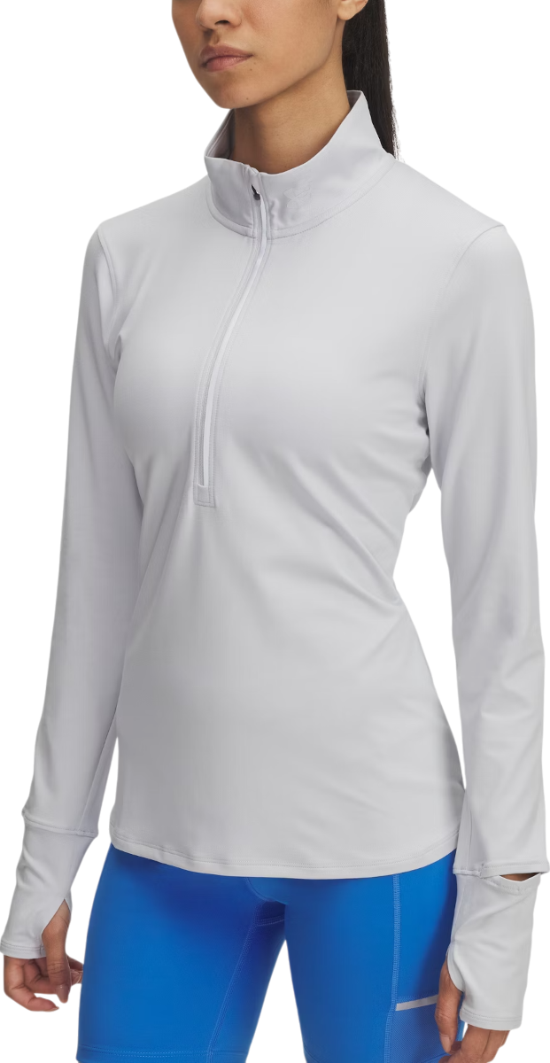 T-shirt Under Armour Under Armour Qualifier Run 1/2 Zip Running Pullover Vit | 1379349-014