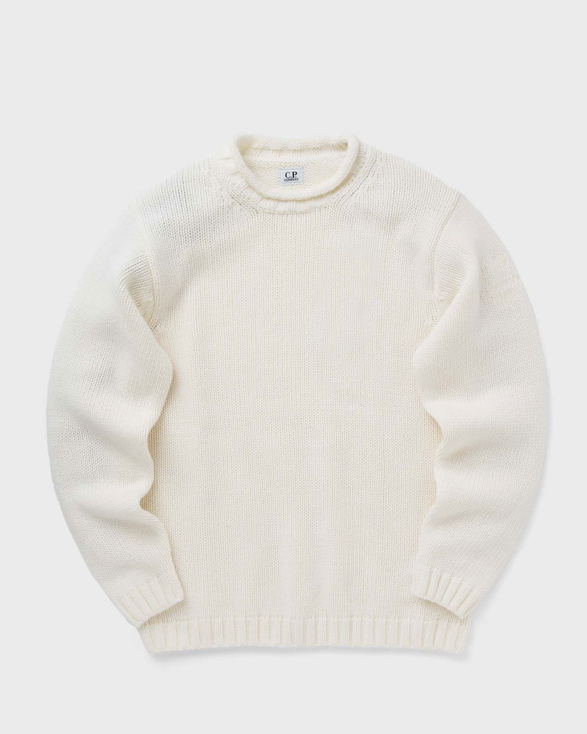 Sweater C.P. Company LAMBSWOOL GRS BOXY MOCK NECK KNIT Vit | 17CMKN171A110149A-103