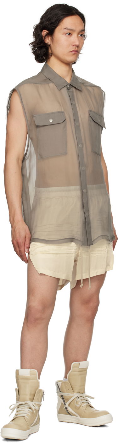 Sneakers och skor Rick Owens Rick Owens Hollywood Geobasket Beige | RR01E5894 LCHLCO, 4