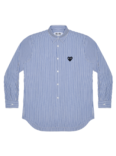 Skjorta Comme des Garçons PLAY Striped Shirt Blå | AZ B018 051 1