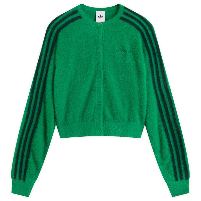 Sweater adidas Originals Women's Fluffy Knitted Cardigan, Size X-Small Grön | JW5177