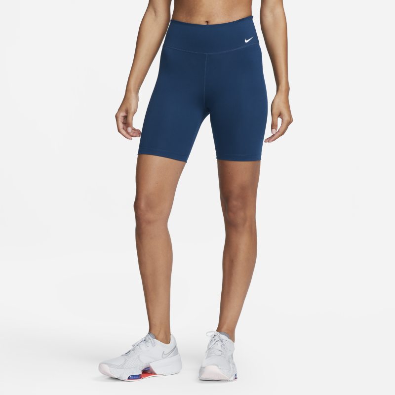 Shorts Nike One Mid-Rise 7" Bike Shorts Blå | DD0243-460