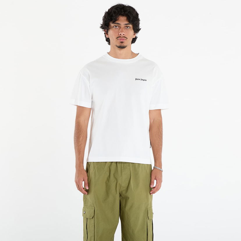 T-shirt Palm Angels Palm Angels Classic Logo T-Shirt Vit | PM2B003F25JER0018484