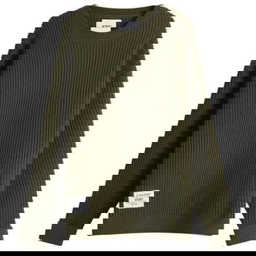 Sweater WTAPS WTAPS 06 Heavy Ribbed Knit Sweater, Size Large Grön | 242MADT-KNM06-OLV, 0