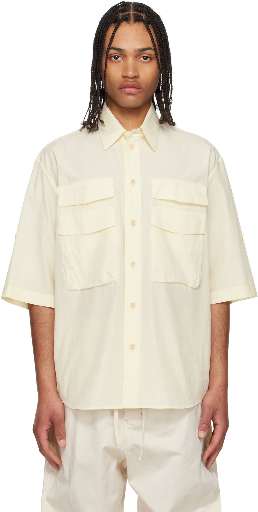 Skjorta LEMAIRE Lemaire Utility Shirt Gul | SH1146 LF1399