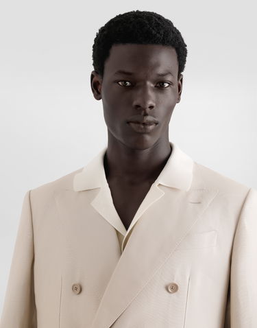Jacka Dolce & Gabbana Dolce & Gabbana Double-breasted Linen Jacket Beige | G2QS7TFU4MCM0722, 3
