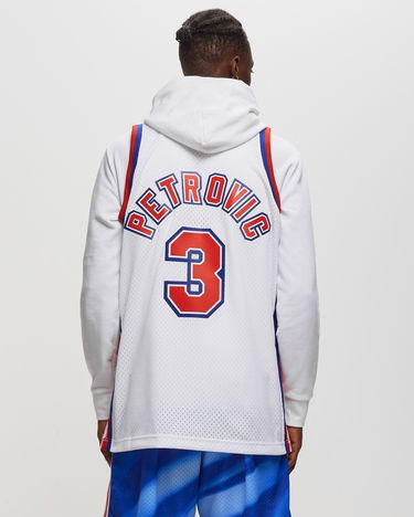 Jersey Mitchell & Ness NBA Swingman Jersey New Jersey Nets 1992-93 Drazen Petrovic #3 Vit | SMJYLG19016-NJNWHIT92DPE, 3