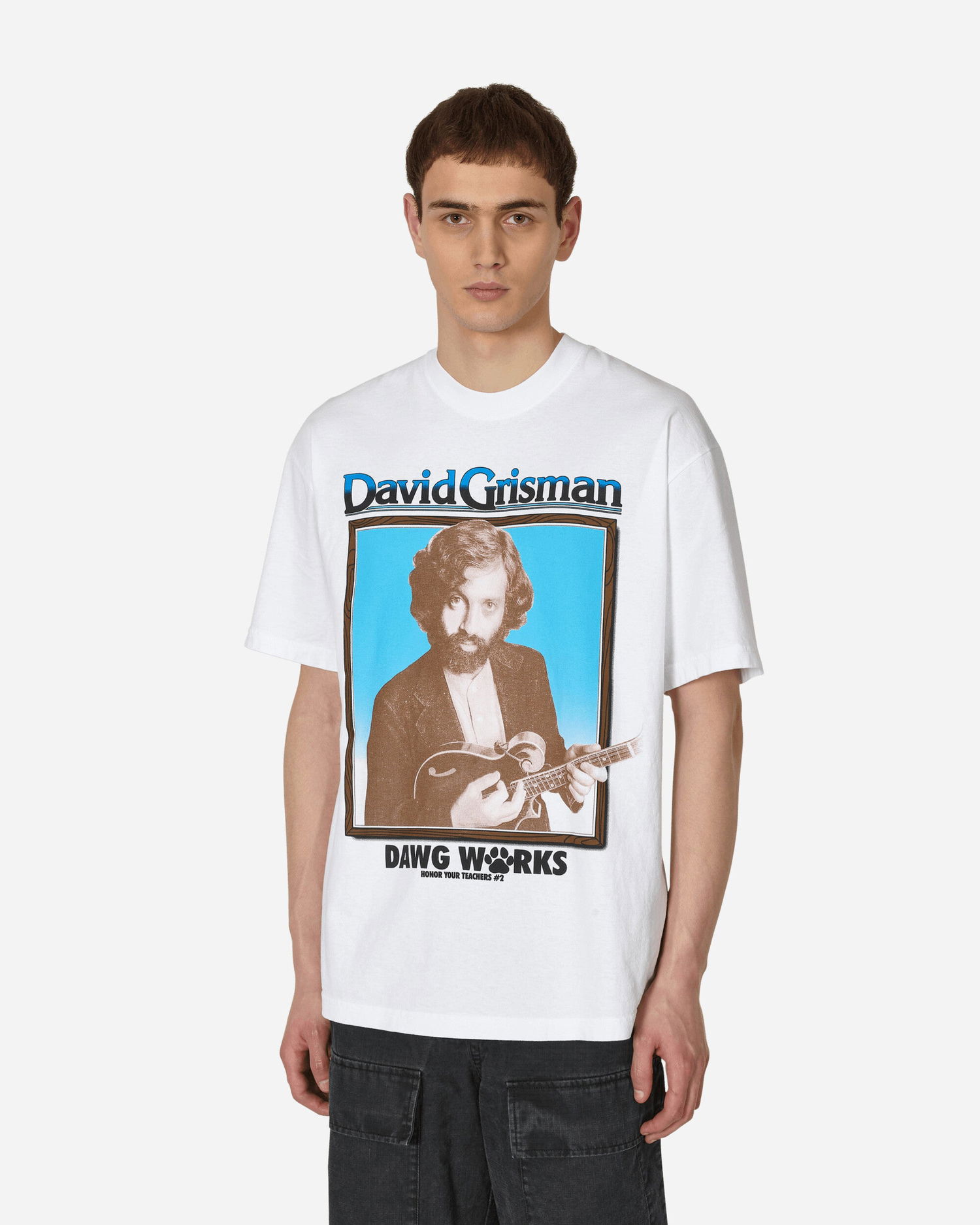 T-shirt Online Ceramics David Grisman Dawg Works T-Shirt Vit | OCDWAGTEE 1, 0