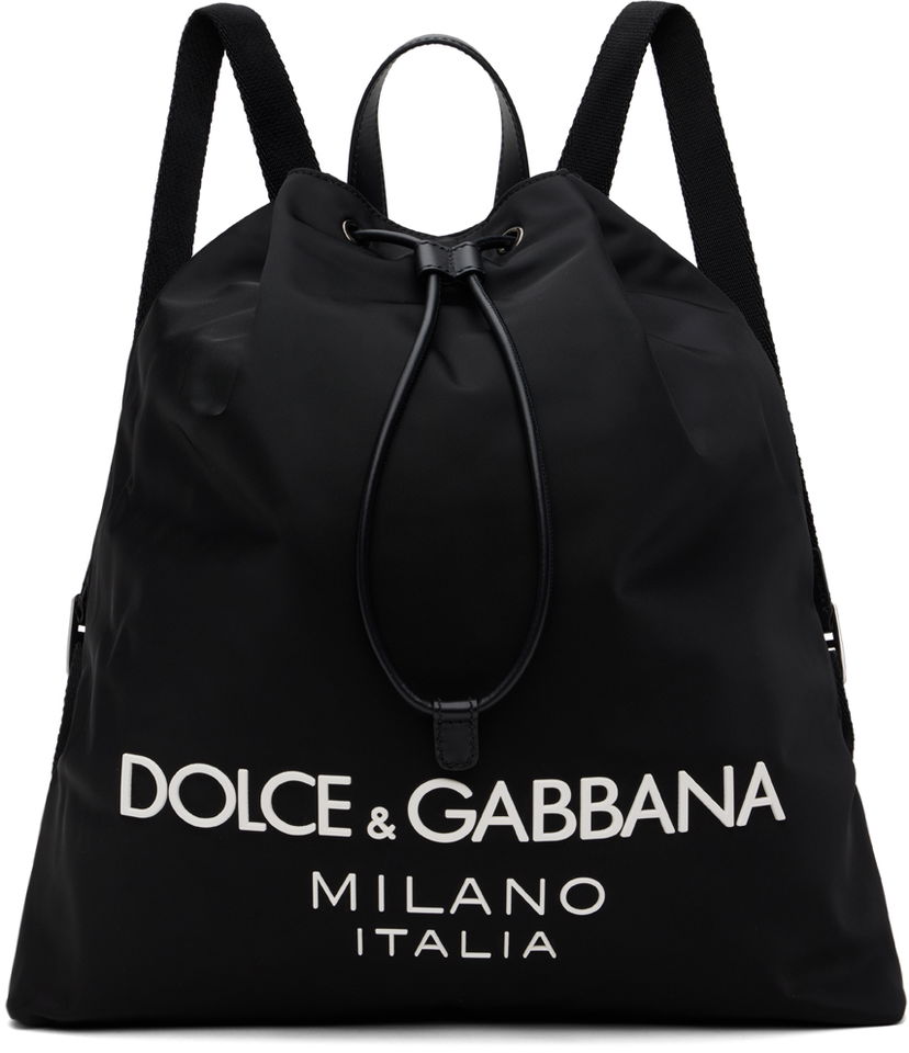Ryggsäck Dolce & Gabbana Drawstring Backpack Svart | BM2336AG182