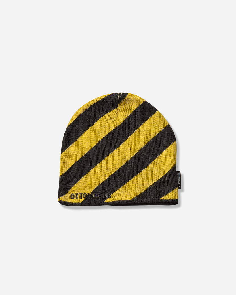 Mössa Ottolinger Ottolinger Striped Beanie Gul | 12990252801 BLKYLW