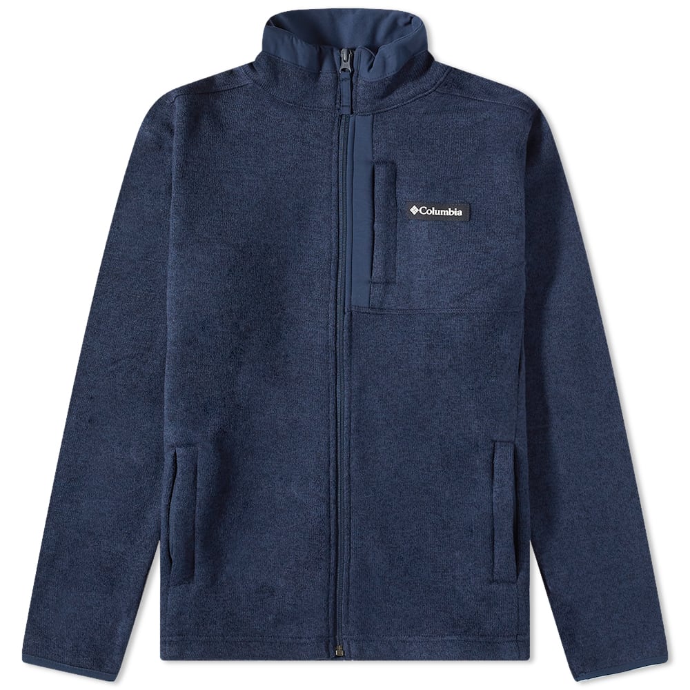 Sweatshirt Columbia Sweater Weather Full Zip Fleece Collegiate Mörkblå | 1954101-464, 0