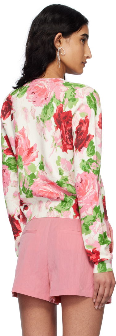 Sweater Blumarine Blumarine Peony-Print Viscose Cardigan Flerfärgad | P522M542A, 2